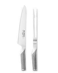 Global Classic Carving Knife &amp; Meat Fork Set