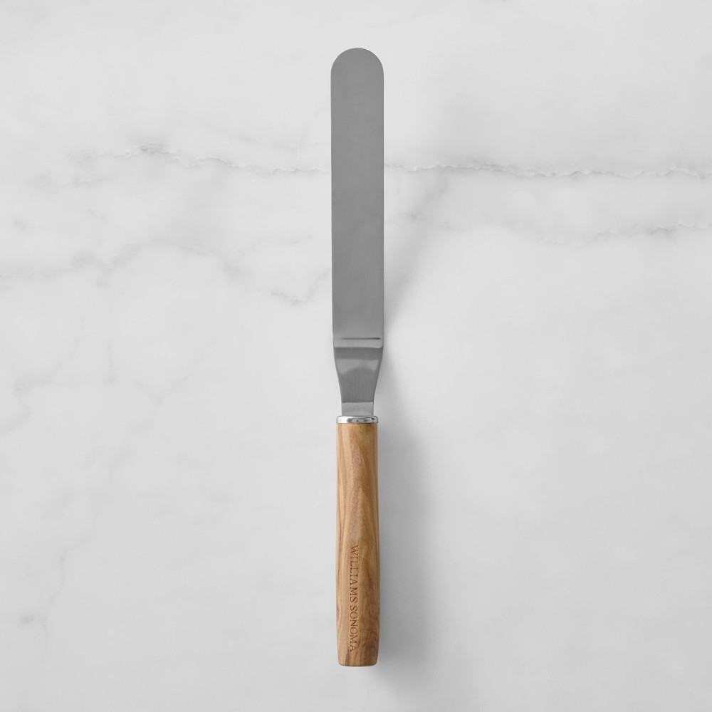 Williams Sonoma Olivewood Offset Icing Spatula - 8"