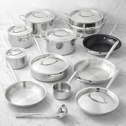 Williams Sonoma Signature Thermo-Clad Stainless Steel 20-Piece Cookware Set