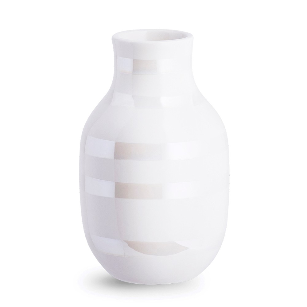 Omaggio Porcelain Vase - Mother Of Pearl, 4.9 " x 3.1"