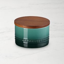 Le Creuset Signature Canister with Wood Lid, 16 Oz., Artichaut