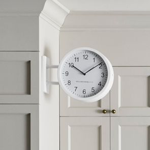 Double Face Wall Clock, Modern Minimalist | Williams Sonoma