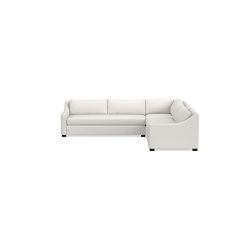 Ghent Slope Arm 3-Piece L-Shape Sofa (119")