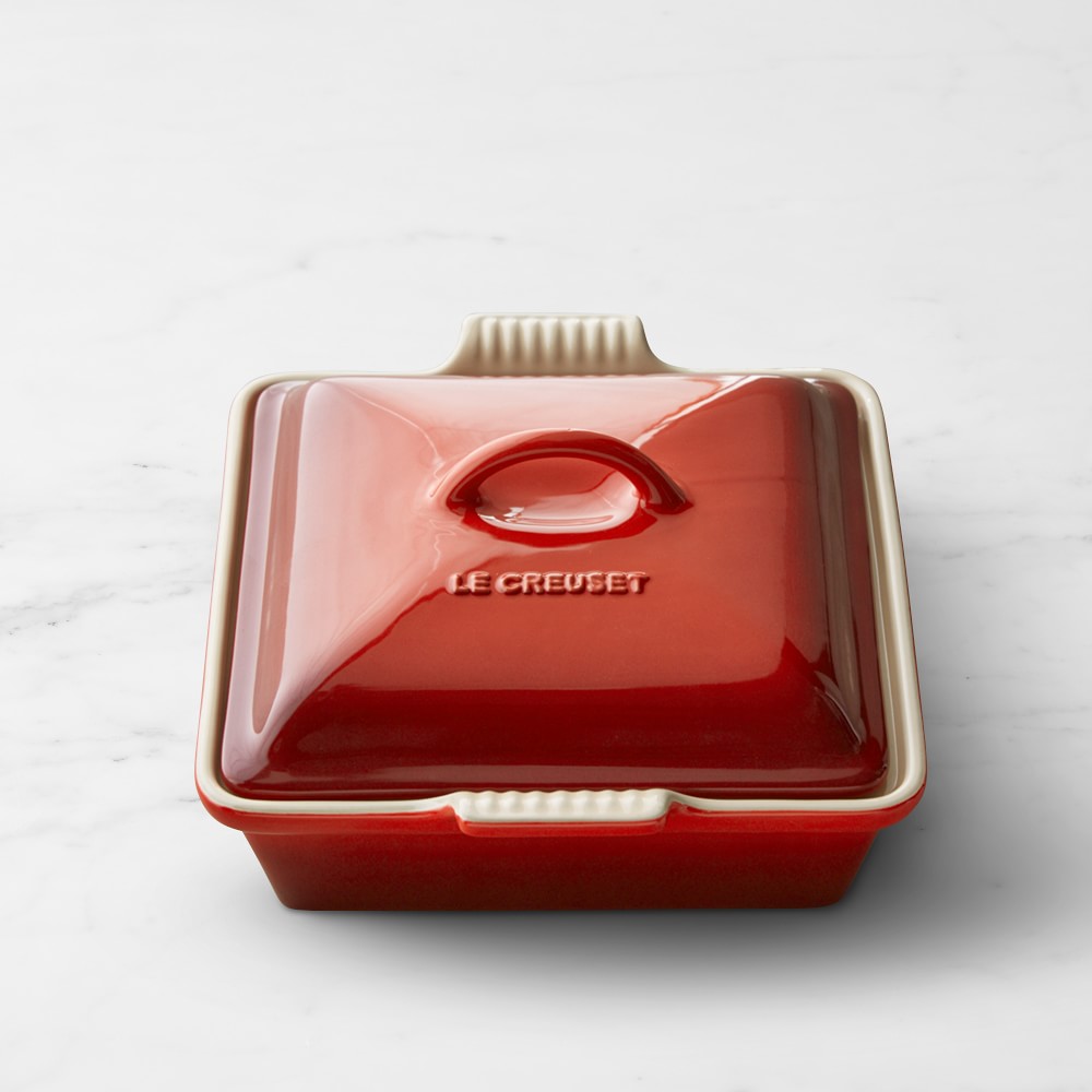 LE CREUSET スクエア　ベリー　四角鍋 約24cm Le Creuset Heritage Stoneware Shallow Square Covered Baking Pan