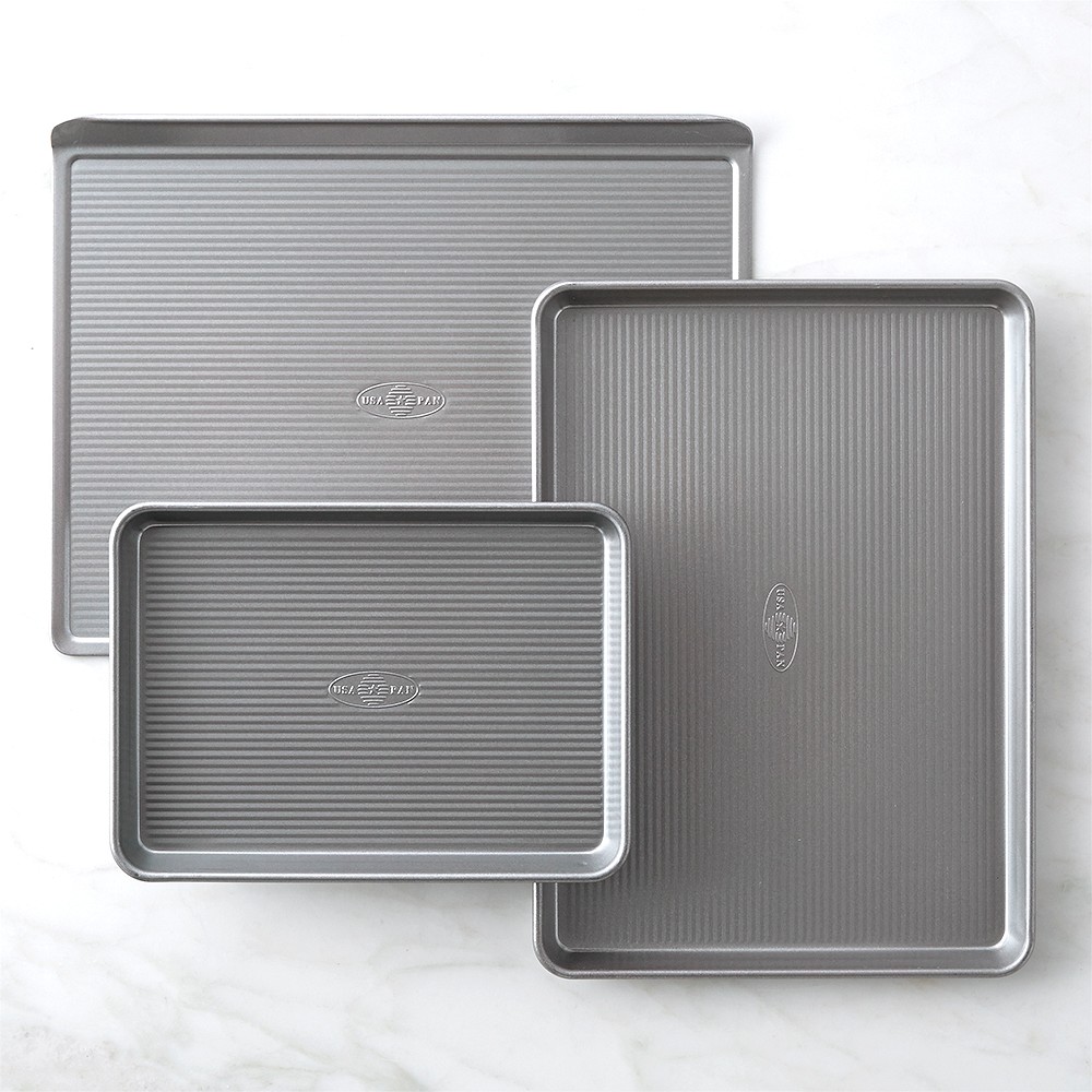 USA Pan Nonstick Bakeware Everyday Sheet Pans, Set of 3 - Set of 3