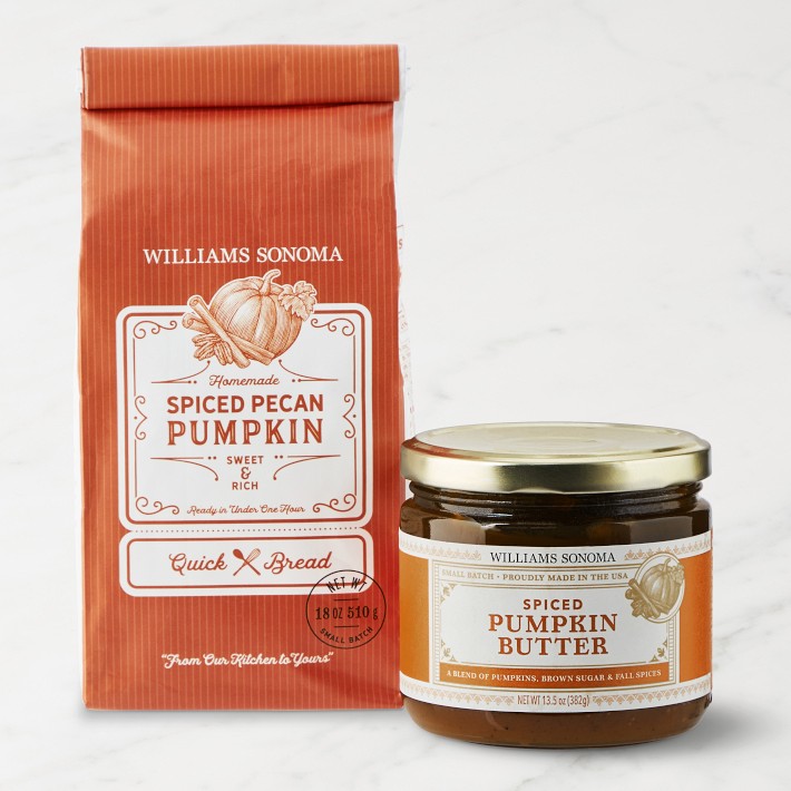 Williams Sonoma Pumpkin Pecan Quick Bread Mix & Spiced Pumpkin Butter