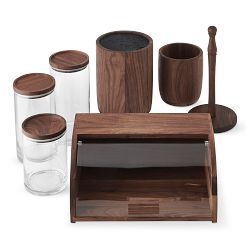 Walnut Deluxe Kitchen Organizer Set