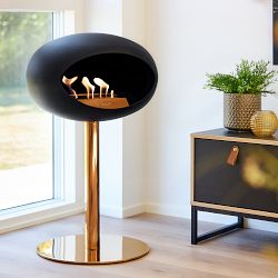 Le Feu Dome, Steel Low, Black,  0.6cm Pole, Rose Gold Edition