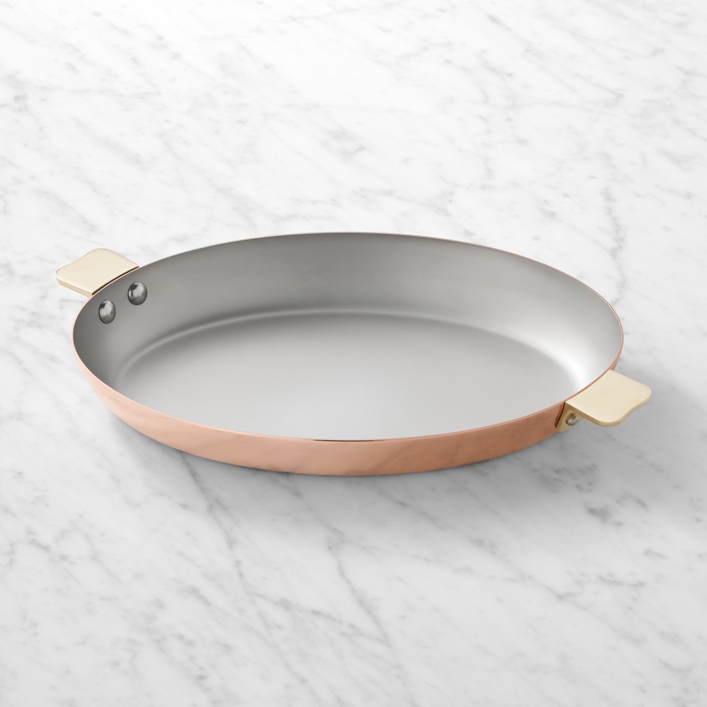 Mauviel Art Deco Copper Oval Pan | Williams Sonoma
