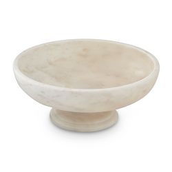 Williams Sonoma Marble Footed Fruit Bowl