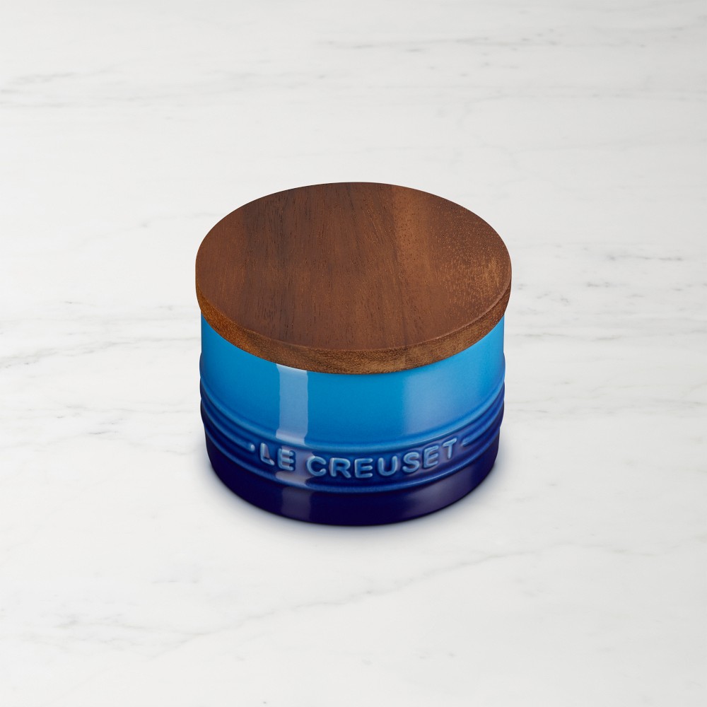 Le Creuset Signature Salt Cellar with Wood Lid - Marseille