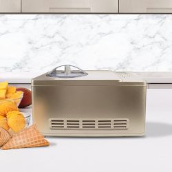 Whynter Automatic Compressor Ice Cream Maker & Yogurt  with Stainless Steel Bowl, Champagne Gold