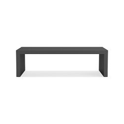 Larnaca Outdoor Metal Coffee Table, Slate Grey, Small