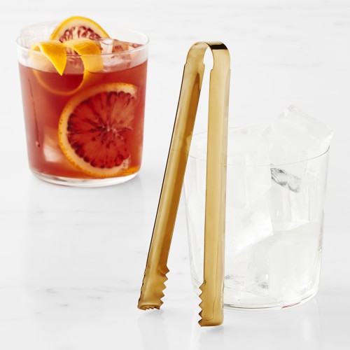 Williams Sonoma Mixology Ice Tongs, Brass