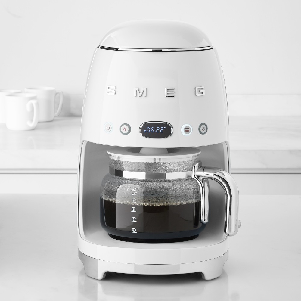 SMEG Drip Coffee Maker, 10-cup - White