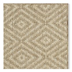 Diamante Sisal Rug Swatch, Platinum