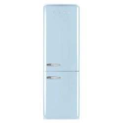 SMEG 50's Style Retro FAB 32 Refrigerator with Freezer, Pastel Blue, Right Hinge