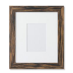 Exotic Ebony Wood Gallery Picture Frame, 5" X 7"