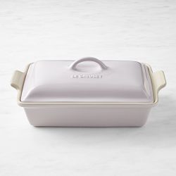 Le Creuset Heritage Stoneware Rectangular Covered Casserole, 12 1/2", Shallot