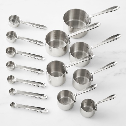 All-Clad Stainless-Steel Ultimate Measuring Cups & Spoons, Set of 14