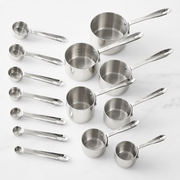 All-Clad Stainless-Steel Ultimate Measuring Cups & Spoons, Set of 14