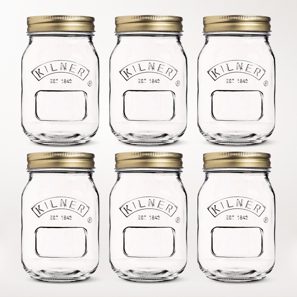 Kilner Round Canning Jar, Set of 6