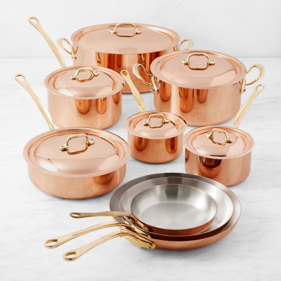 Mauviel M'150B Copper 15-Piece Cookware Set | Williams Sonoma