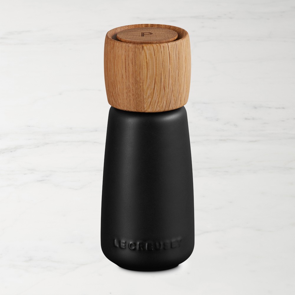 Le Creuset Alpine Salt and Pepper Mills, 7" - 7", Licorice