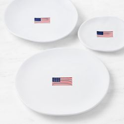 American Flag 12-Piece Dinnerware Set