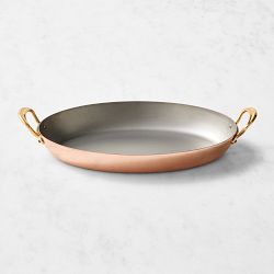 Mauviel Copper M'150B Oval Gratin, 12"