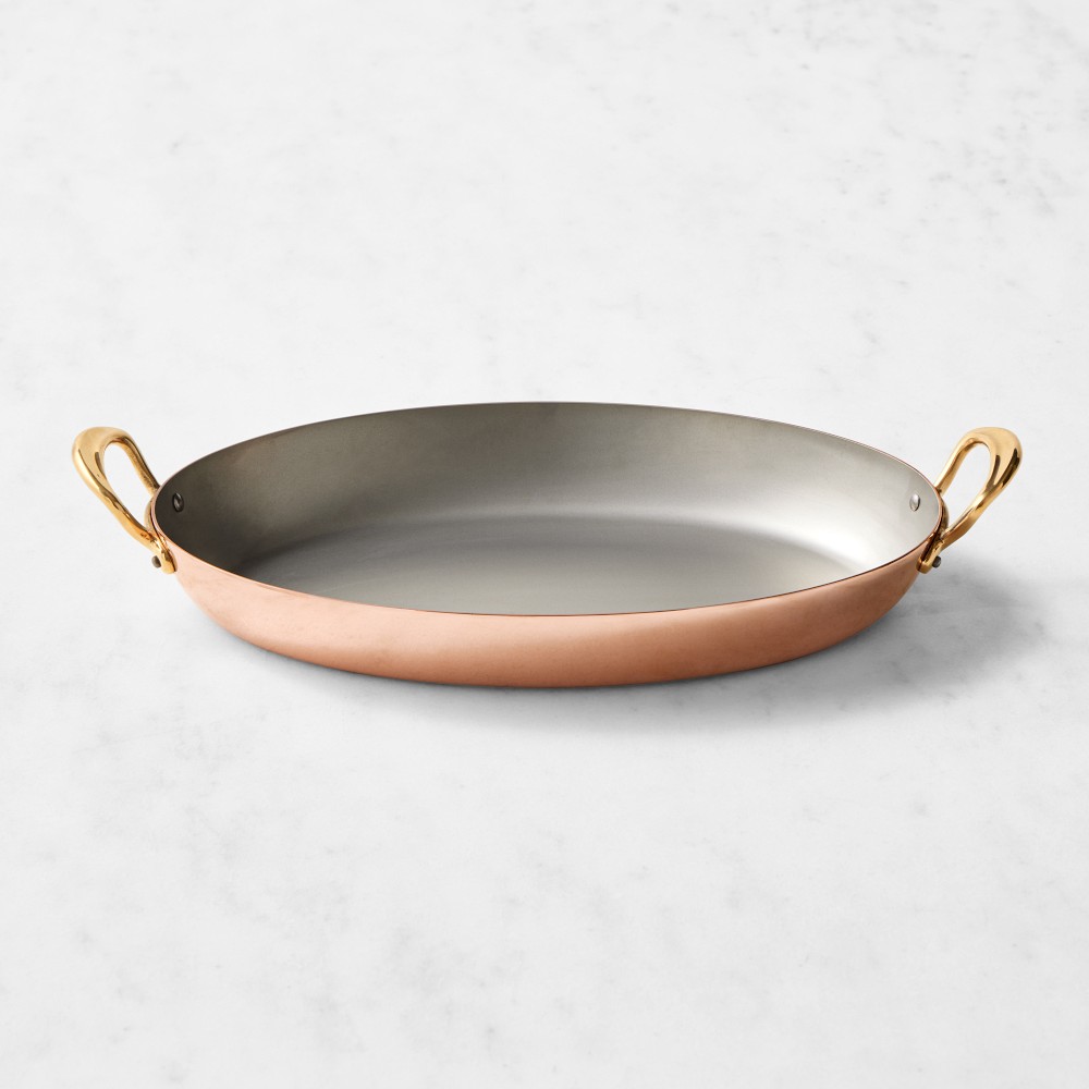 Mauviel M'150B Copper Oval Gratin - 12"