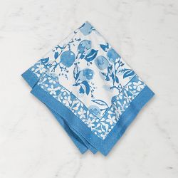 Couleur Nature Citron Napkins, Set of 6, Blue