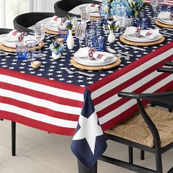 American Flag Tablecloth, 70"x108"