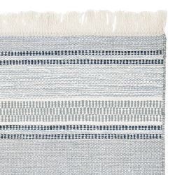 Westport Flatweave Rug Swatch, 18" X 18", Blue