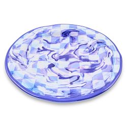 MacKenzie-Childs Marble Check Melamine Dinner Plates, Set of 4