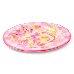 MacKenzie-Childs Marble Check Melamine Salad Plates, Set of 4