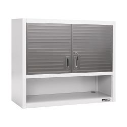 Seville Classics UltraHD Double Door Wall Cabinet w/ Keys, 36" W x 12" D x 30" H
