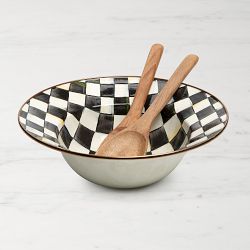 MacKenzie-Childs Salad Bowl and Server Set