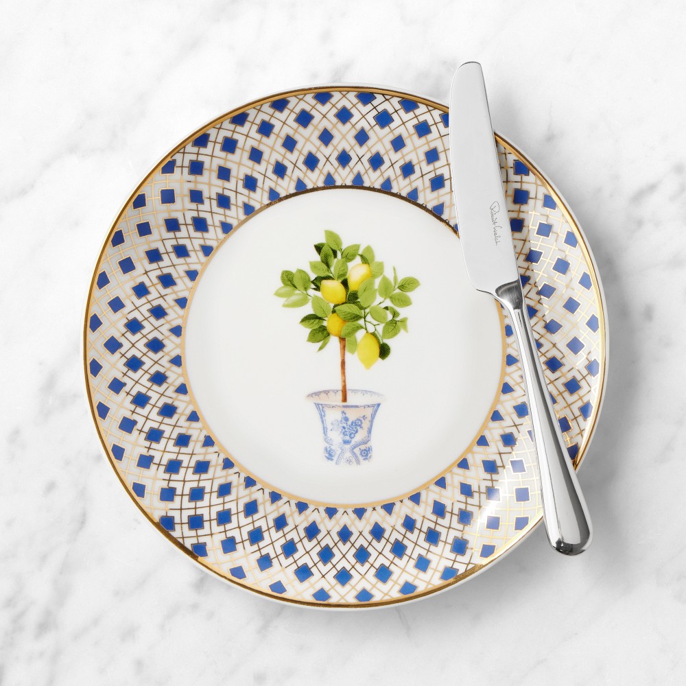 Limone Appetizer Plates - Set of 8, Blue