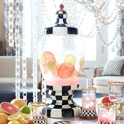 MacKenzie-Childs Courtly Check Beverage Dispenser