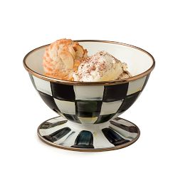 MacKenzie-Childs Courtly Check Ice Cream Bowl