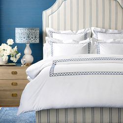 Chambers Cane Border Duvet &amp; Shams