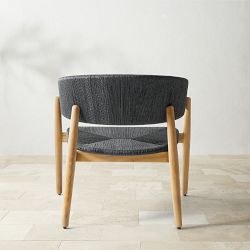 Anders Outdoor Club Chair, Black