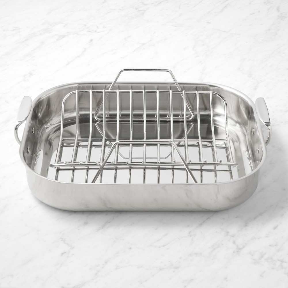 All-Clad Stainless-Steel Roasting Pan with Rack, XXL - XXL w/ Rack