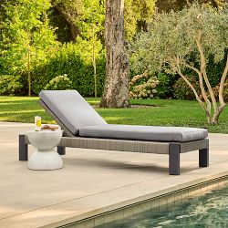 Larnaca Outdoor Slate Grey Metal x All-Weather Weave Chaise