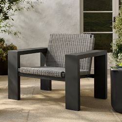 Larnaca Outdoor Slate Grey Metal x All-Weather Weave Club Chair