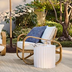 Tropea Fluted Accent Table (18")