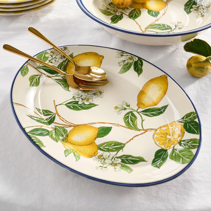  Citron 20cm プレート 6枚セット Citron Platter: Handcrafted Stoneware | Williams Sonoma