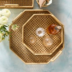 Cane Octagonal Tray