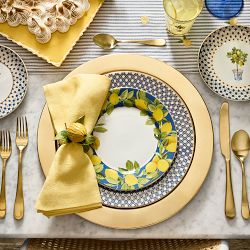Limone Striped Table Runner